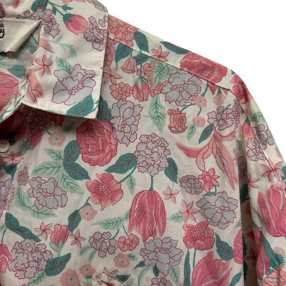 Vintage Diane Von Furstenberg Floral Button Down - Picture 5 of 13